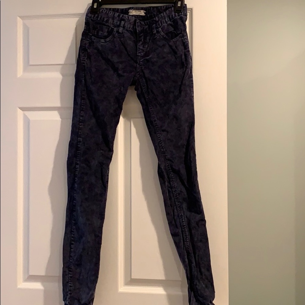 Free People size 25 Navy blue corduroy pants